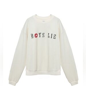 Boys Lie Cadet White Kara Crewneck